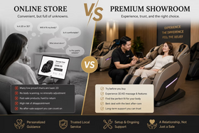 Buying a Massage Chair Online vs Visiting a Premium Showroom