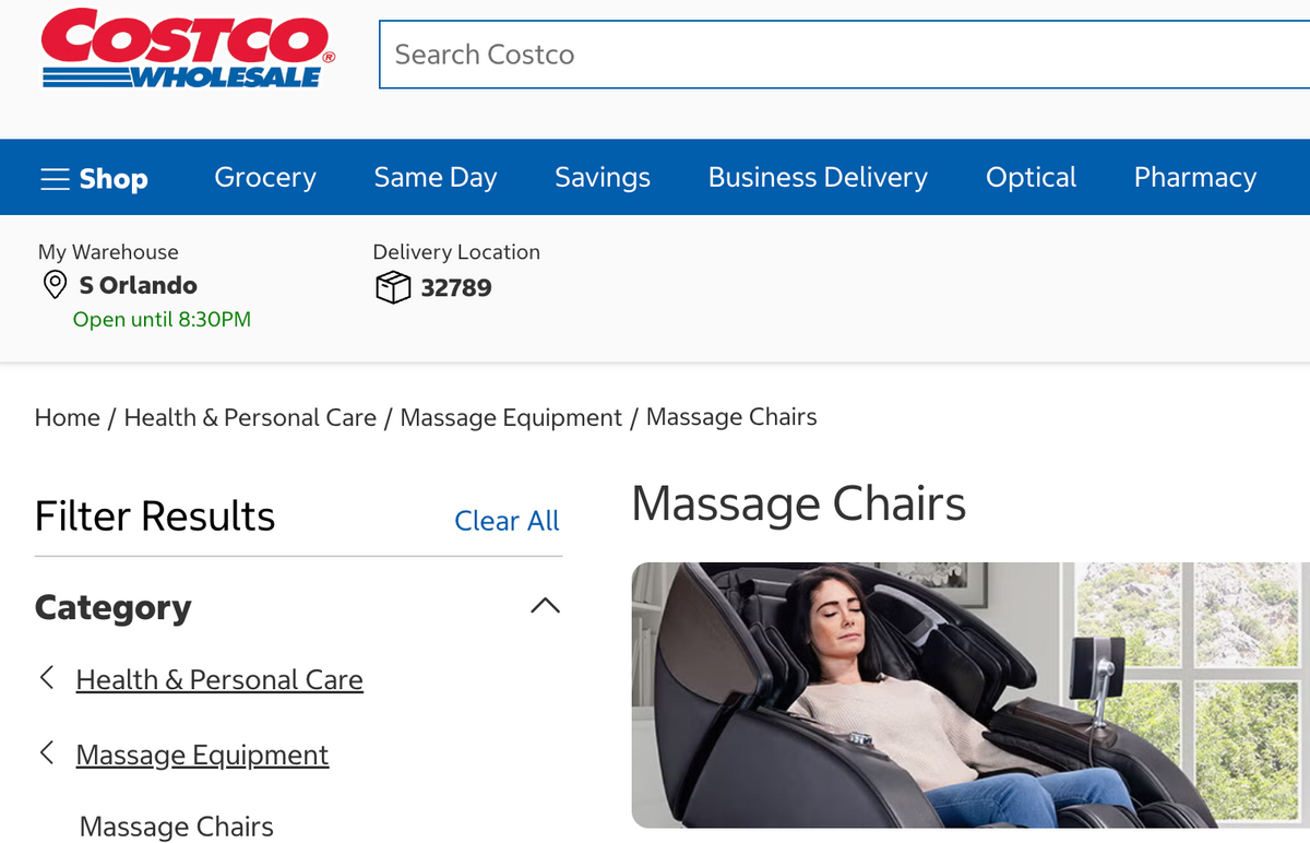 costco massage chairs