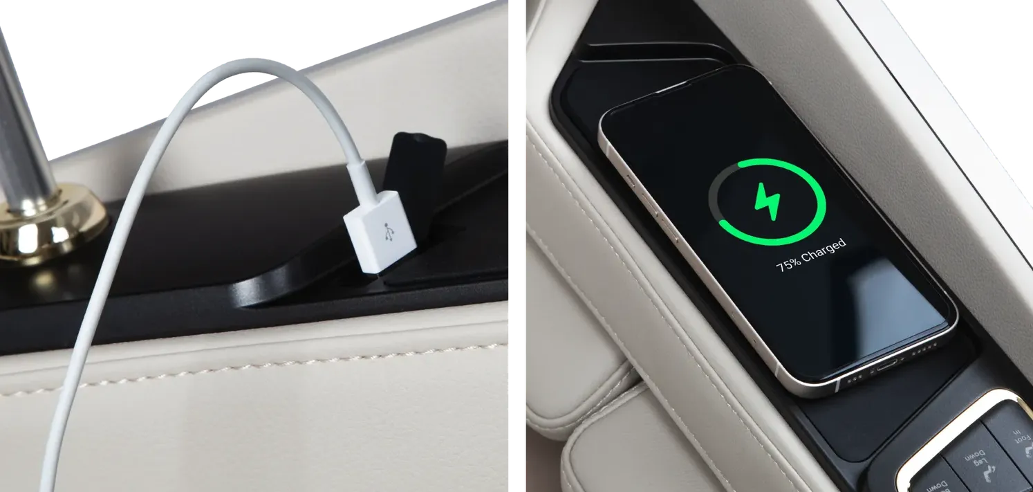 Wireless Charger & USB Port