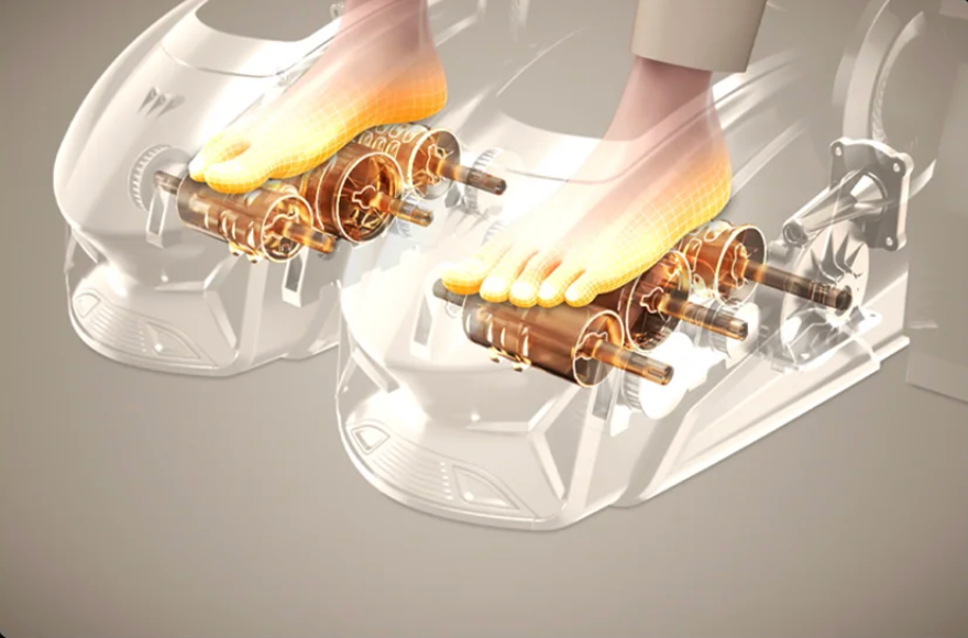 Triple Feet Roller Massage